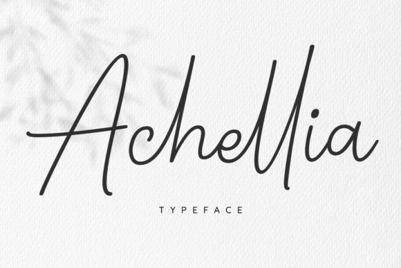 Achellia: Elegant Script for Branding