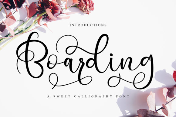 Boarding Font: Modern Calligraphy for Editorial Design