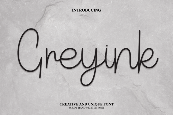 Greyink: A Romantic Script Font for Branding Projects