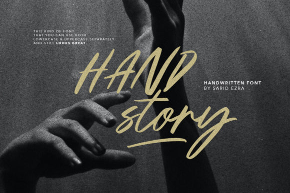 Handstory: A Handwritten Font for Editorial Design