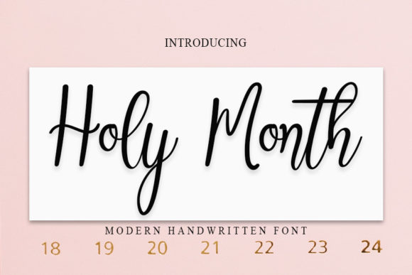 Holy Month: A Fresh Handwritten Font for Web Headers
