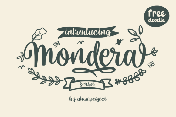 Mondera: A Handwritten Typeface for Editorial Elegance