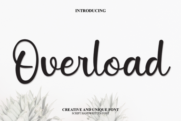 Overload: The Script Font That Elevates Your Brand Identity