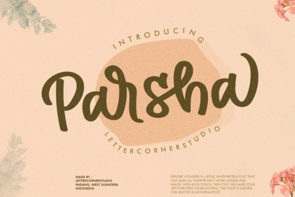 Parsha: A Script Font for Business Branding