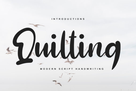 Quilting: A Stylish Script Font