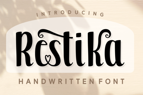 Restika: A Handwritten Font for Web Design