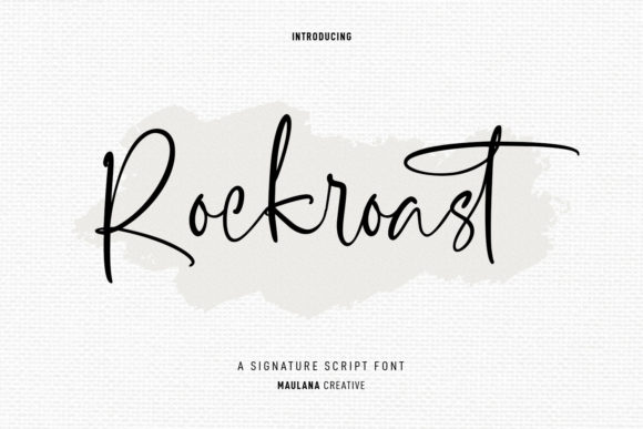 Rockroast: A Handwritten Font for Creative Makers