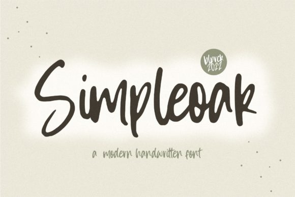 Simpleoak Font: Vintage Style for Creative Projects