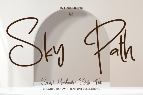 Sky Path: A Script Font for Creative Expression